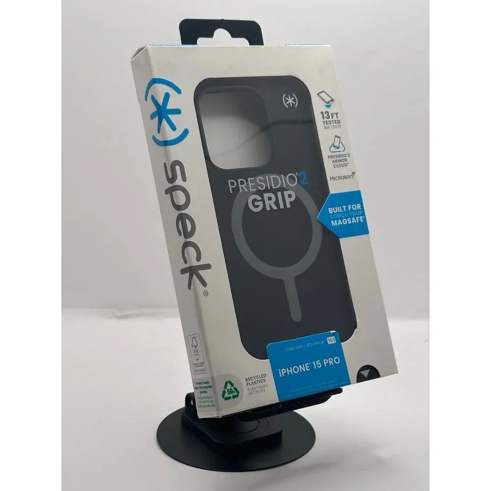 Speck Presidio2 Grip iPhone 15 Pro Black MagSafe NWT MSRP: $55.00